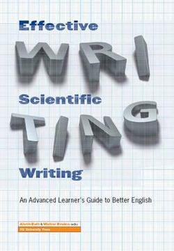 portada effective scientific writing: an advanced learner's guide to better english (in English)