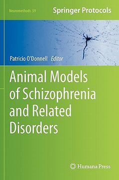 portada animal models of schizophrenia and related disorders (en Inglés)