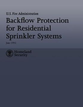 portada Backflow Protection for Residential Sprinkler Systems (en Inglés)