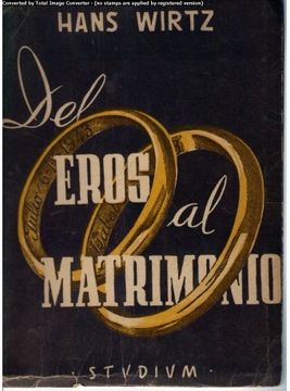 portada Del Eros al Matrimonio