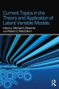 portada current topics in the theory and application of latent variable models (en Inglés)