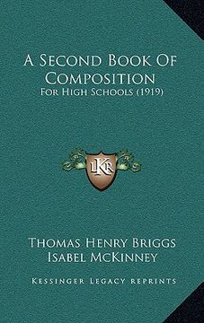 portada a second book of composition: for high schools (1919) (en Inglés)