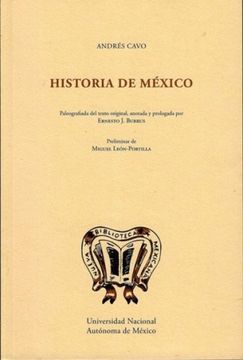 portada Historia de México. Paleografiada del Texto Original, Anotada y Prologada por Ernesto j. Burrus