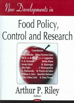 portada New Developments in Food Policy, Control and Research (en Inglés)