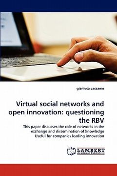 portada virtual social networks and open innovation: questioning the rbv (en Inglés)