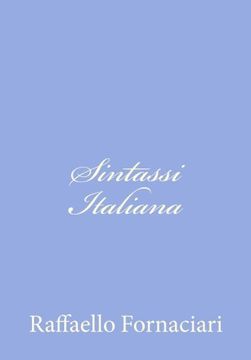 portada Sintassi Italiana (Italian Edition)