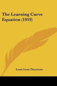 portada the learning curve equation (1919) (en Inglés)