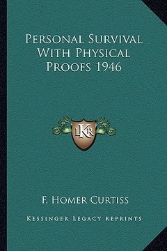 portada personal survival with physical proofs 1946 (en Inglés)