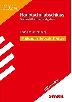 portada Stark Lösungen zu Original-Prüfungen Hauptschulabschluss 2024 - Mathematik, Deutsch, Englisch 9. Klasse - Bawü (en Alemán)