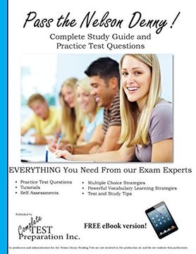 portada Pass the Nelson Denny: Complete Nelson Denny Study Guide and Practice Test Questions