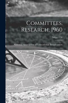 portada Committees, Research, 1960 (en Inglés)