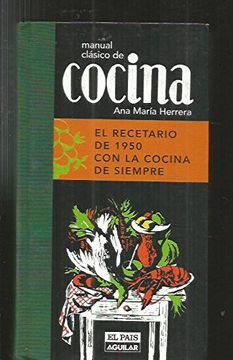 portada Manual clasico de cocina - recetario de 1950