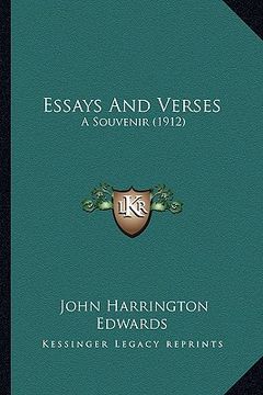 portada essays and verses: a souvenir (1912)