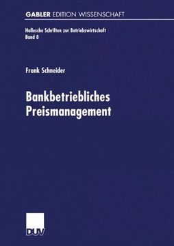 portada Bankbetriebliches Preismanagement (Hallesche Schriften zur Betriebswirtschaft)
