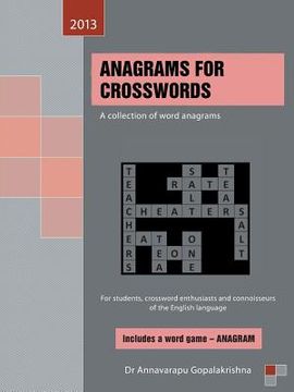 portada Anagrams for Crosswords: A Collection of Word Anagrams (en Inglés)