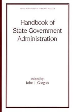 portada handbook of state government administration (en Inglés)