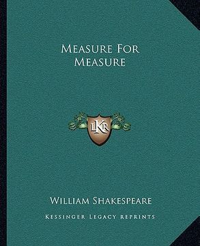 portada measure for measure (in English)