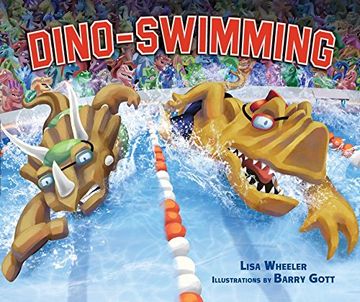 portada Dino-Swimming (Carolrhoda Picture Books) (en Inglés)