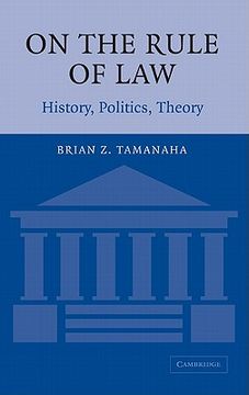 portada On the Rule of Law: History, Politics, Theory (en Inglés)