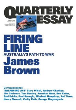 portada Firing Line: Australia's Path to War (in English)