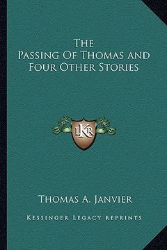 portada the passing of thomas and four other stories