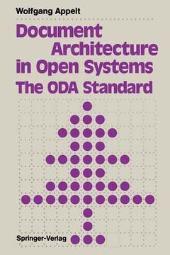 portada document architecture in open systems: the oda standard