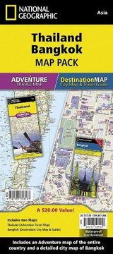 portada Thailand, Bangkok, Map Pack Bundle: Travel Maps International Adventure/Destination Map (National Geographic Asia) (en Inglés)