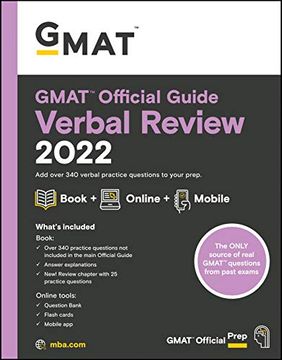 portada Gmat Official Guide Verbal Review 2022: Book + Online Question Bank (in English)