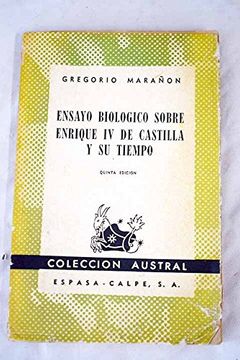 portada Ensayo Biológico Sobre Enrique iv de Castilla y su Tiempo,