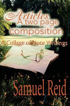 portada articles: a two page composition: a collage of note writings (en Inglés)