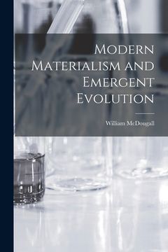 portada Modern Materialism and Emergent Evolution (in English)