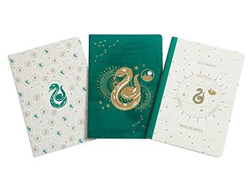portada Harry Potter: Slytherin Constellation Sewn Notebook Collection (Set of 3) (Harry Potter: Constellation) (in English)