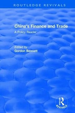 portada Reival: China's Finance and Trade: A Policy Reader (1978) (Routledge Revivals)