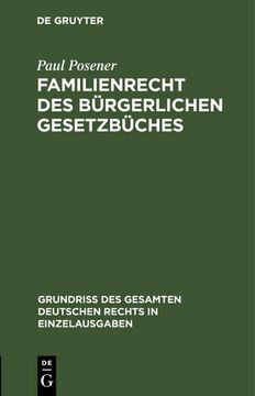 portada Familienrecht des Bürgerlichen Gesetzbüches (in German)
