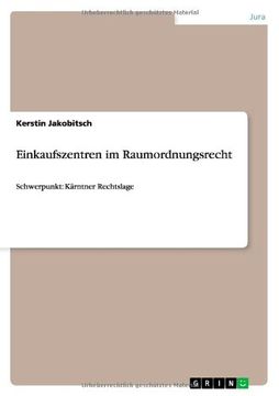 portada Einkaufszentren im Raumordnungsrecht (German Edition)