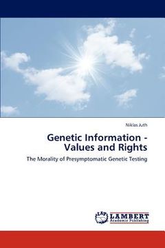 portada genetic information - values and rights (en Inglés)