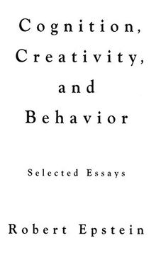 portada Cognition, Creativity, and Behavior: Selected Essays (en Inglés)