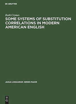 portada Some Systems of Substitution Correlations in Modern American English 