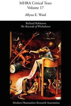 portada richard robinson, 'the rewarde of wickednesse' (en Inglés)