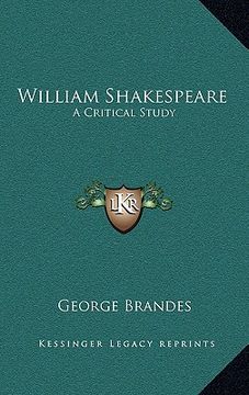 portada william shakespeare: a critical study (en Inglés)