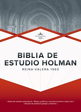 portada Reina Valera 1960, Biblia de Estudio Holman, Tapa Dura (in Spanish)