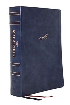 portada Nkjv, Macarthur Study Bible, 2nd Edition, Leathersoft, Blue, Thumb Indexed, Comfort Print: Unleashing God'S Truth one Verse at a Time 