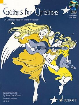 portada Guitars for Christmas: 20 Christmas Carols for One or Two Guitars [With CD (Audio)] (in English)