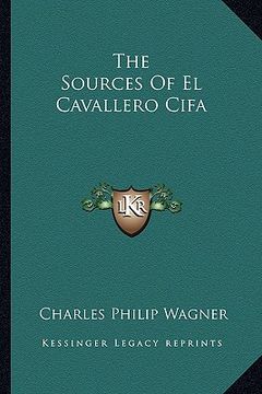 portada the sources of el cavallero cifa (in English)