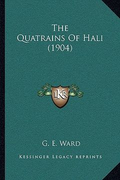 portada the quatrains of hali (1904)