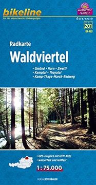 portada Bikeline Radkarte Waldviertel 1: 75 000 (en Alemán)