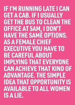 portada The Simple Idea that Opportunity Is Available to all Women Is a Lie (en Inglés)