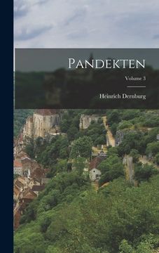 portada Pandekten; Volume 3 (en Alemán)
