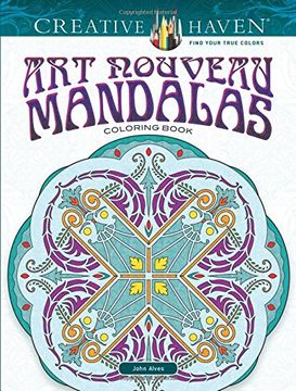 portada Creative Haven art Nouveau Mandalas Coloring Book (en Inglés)
