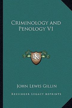 portada criminology and penology v1 (en Inglés)